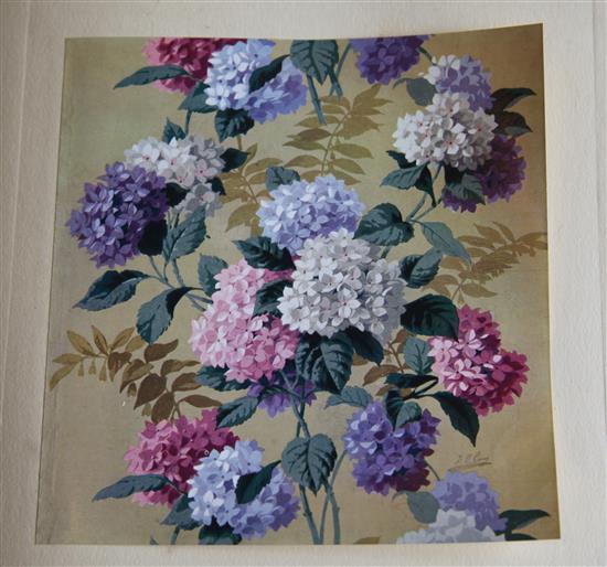 Richter, H.Davis - Floral Art, Decoration and Design, folio, cloth, foreword by Frank Brangwyn,